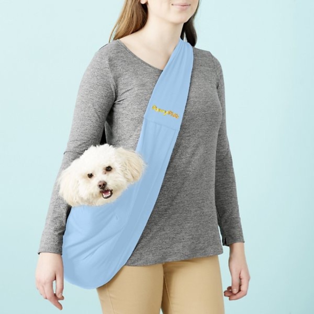 Rare FurryFido Classic Reversible Dog & Cat Carrier Sling Blue